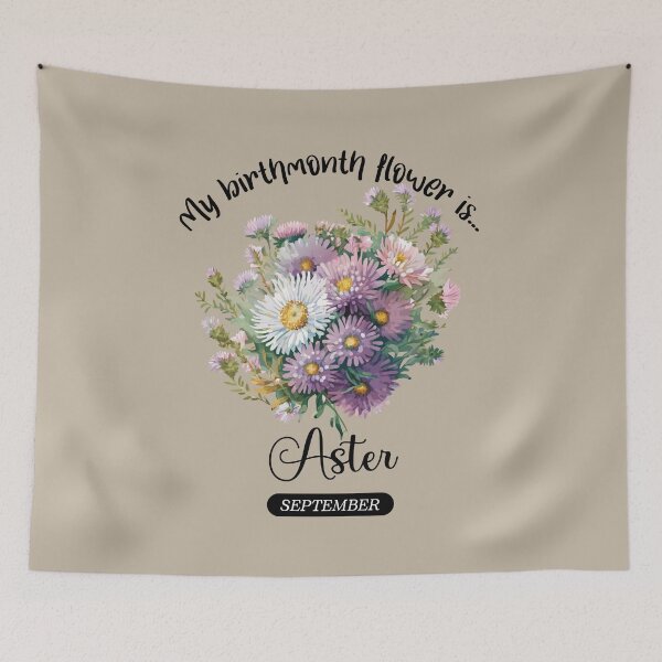 Item preview, Your BirthMonth Flower is - September - Aster - Stickers, T-Shirts & More designed and sold by AlienSativo.