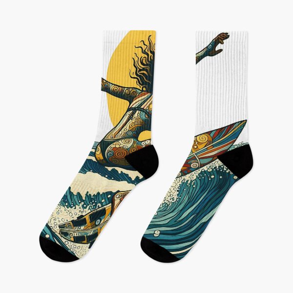 Item preview, Surfer Girl in Gustav Klimt Style - Unique Art and Merchandise designed and sold by OzzFrequency.