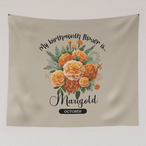 Item preview, Your BirthMonth Flower is - October - Marigold - Stickers, T-Shirts & More designed and sold by AlienSativo.