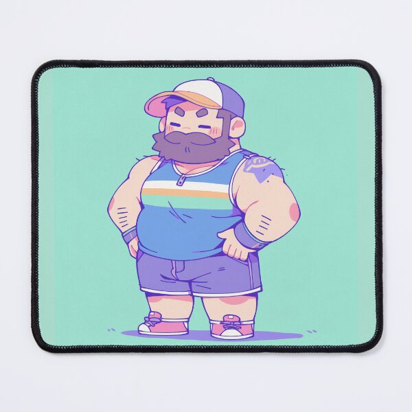 Item preview, Cute chibi muscle bear. designed and sold by TheVibesGallery.