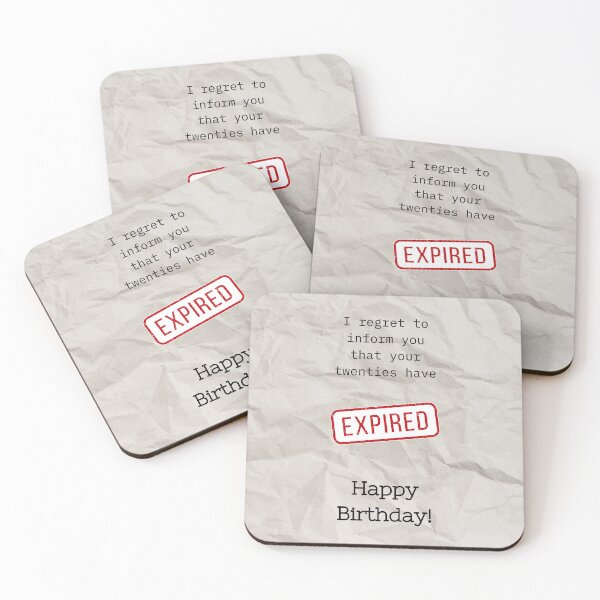 Item preview, Fun 30th Birthday Wish - Twenties Expired! designed and sold by Meg Mango.
