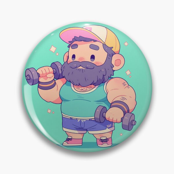 Item preview, Cute chibi muscle bear 2. designed and sold by TheVibesGallery.