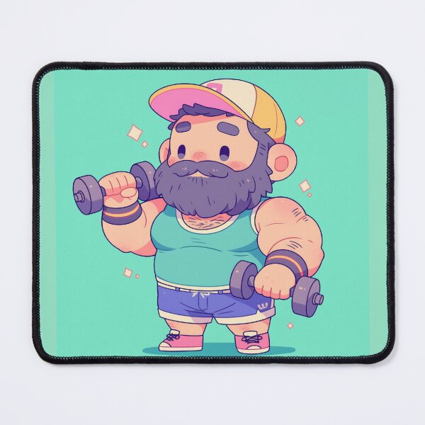 Item preview, Cute chibi muscle bear 2. designed and sold by TheVibesGallery.