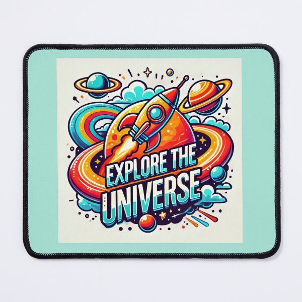 Item preview, Rocket Ship and Planet Cartoon Design designed and sold by AnyMar2023.