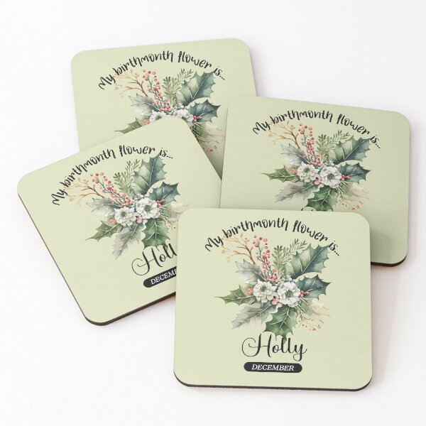 Item preview, Your BirthMonth Flower is - December - Holly - Stickers, T-Shirts & More designed and sold by AlienSativo.