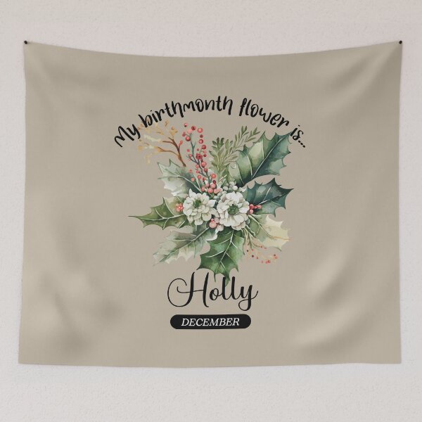 Item preview, Your BirthMonth Flower is - December - Holly - Stickers, T-Shirts & More designed and sold by AlienSativo.