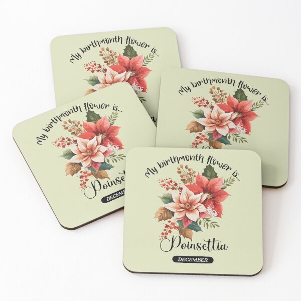 Item preview, Your BirthMonth Flower is - December - Poinsettia - Stickers, T-Shirts & More designed and sold by AlienSativo.