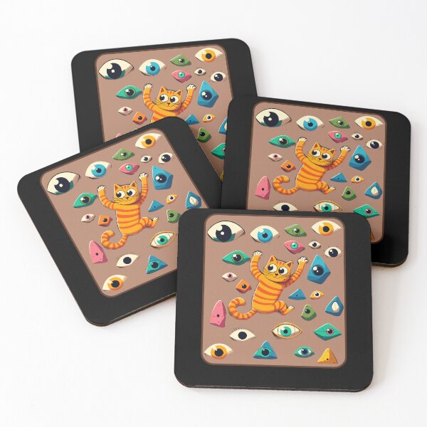 Item preview, Funny Cat Climber Climbing Wall Bouldering Climb designed and sold by Dressed For  Duty.