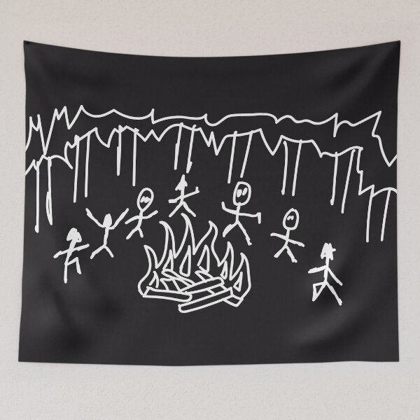 Item preview, Glade Dancing Celtic Forest Druid Wiccan Festival black and white hand drawn HD HIGH QUALITY ONLINE STORE designed and sold by bard-art.