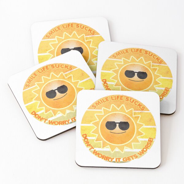Item preview, smile life sucks designed and sold by HomeUGo.