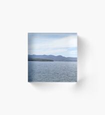 Wide Mountains Acrylic Block