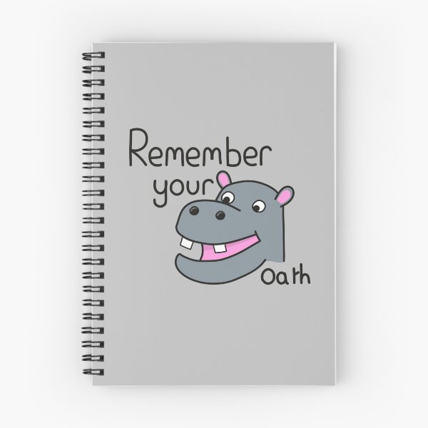 Item preview, Remember your hippopotamus oath designed and sold by StuieUnoDosTres.