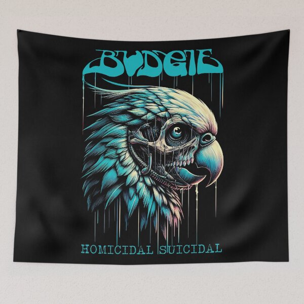Item preview, Budgie Band Homicidal Suicidal designed and sold by RafaelLima7.