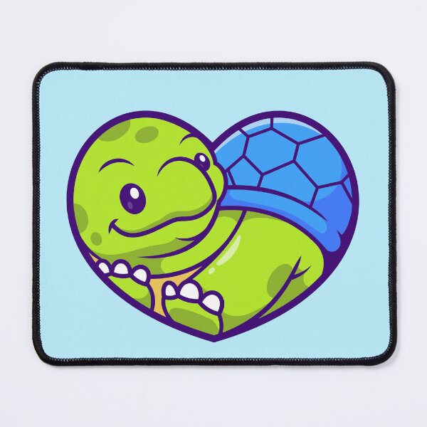 Item preview, Cute Turtle with Love Heart Cartoon Vector Icon Illustration designed and sold by hjian8219.