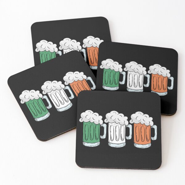 Item preview, Ireland Beer Flag Frothy Irish Beer Mugs Flag designed and sold by HolidayT-Shirts.