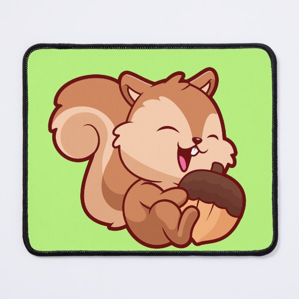 Item preview,  Cute Squirrel Eating Acorn Cartoon Vector Icon Illustration designed and sold by hjian8219.