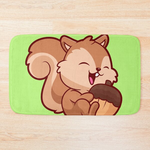 Item preview,  Cute Squirrel Eating Acorn Cartoon Vector Icon Illustration designed and sold by hjian8219.