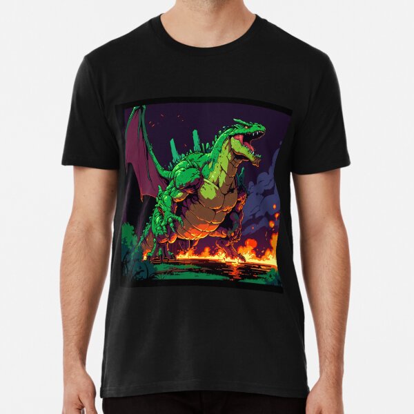 Item preview, Trogdor dragon  T-shirt phone cases pillows  designed and sold by Fantasy  and anime  natural landscape art.