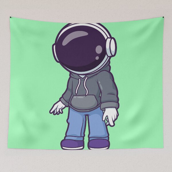 Item preview, Cute Cool Astronaut Wearing Hoodie Jacket Cartoon Vector  designed and sold by hjian8219.