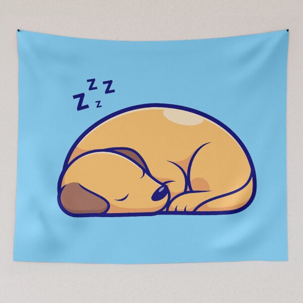 Item preview, Cute Dog Sleeping Cartoon Vector Icon Illustration designed and sold by hjian8219.