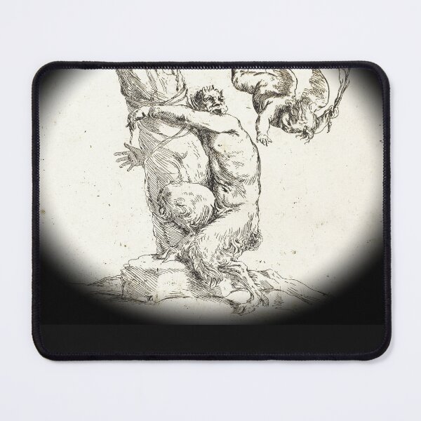 Item preview, "Cupid Punishing a Satyr: Caravaggio's Replica" designed and sold by ConstruArt.