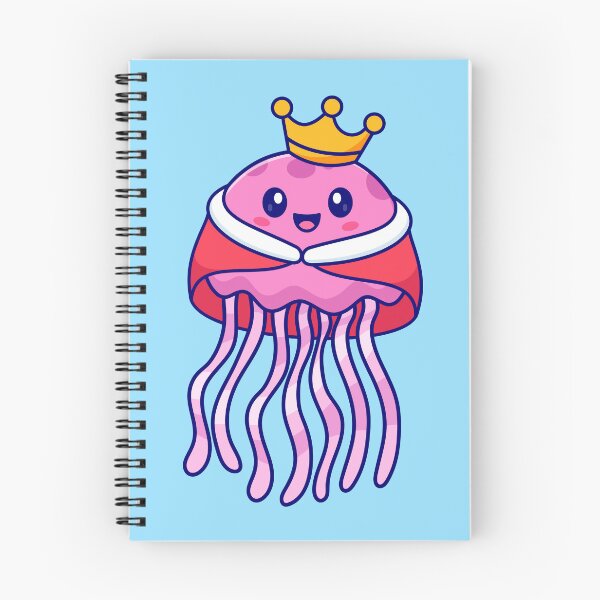 Item preview, Cute Jellyfish King with Crown Cartoon Vector Icon Illustration designed and sold by hjian8219.