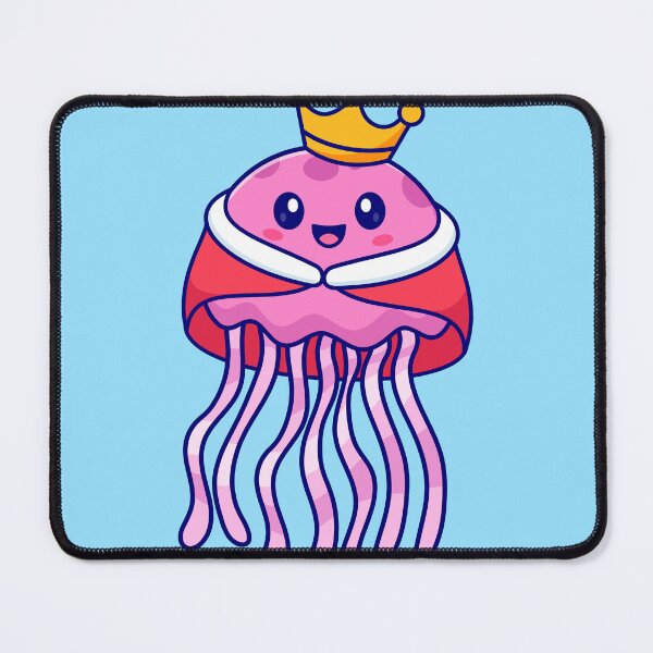 Item preview, Cute Jellyfish King with Crown Cartoon Vector Icon Illustration designed and sold by hjian8219.
