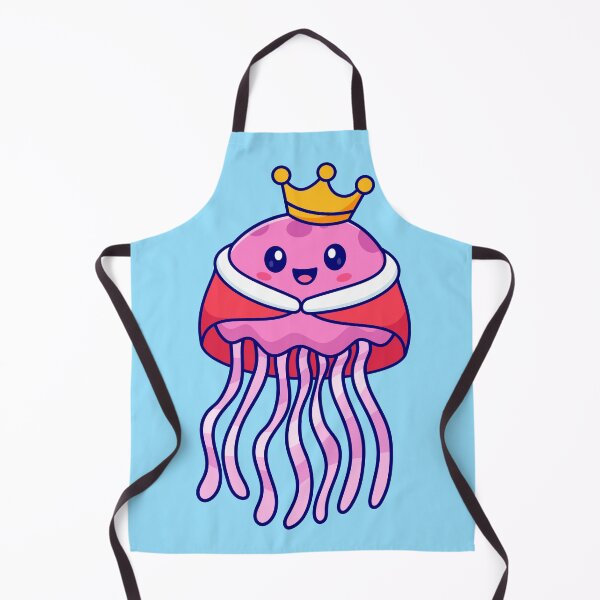 Item preview, Cute Jellyfish King with Crown Cartoon Vector Icon Illustration designed and sold by hjian8219.