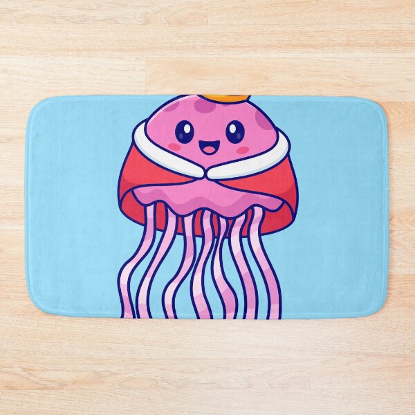 Item preview, Cute Jellyfish King with Crown Cartoon Vector Icon Illustration designed and sold by hjian8219.