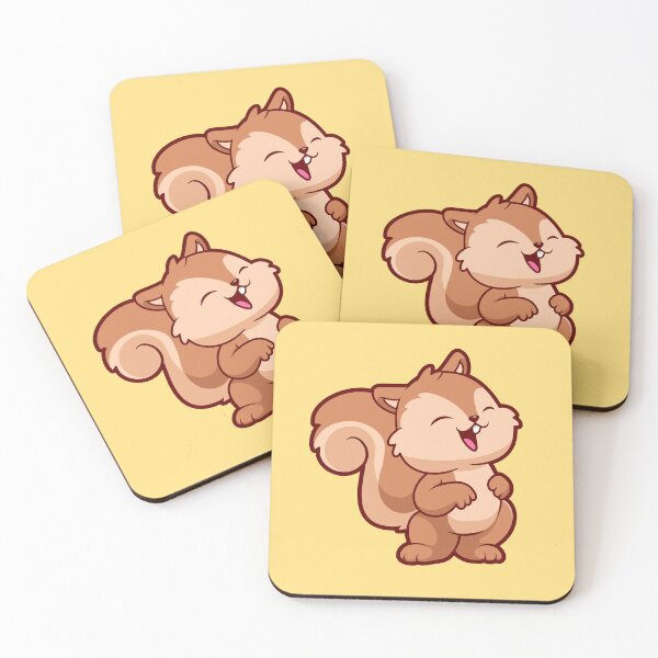 Item preview, Cute Squirrel Smiling Cartoon Vector Icon Illustration designed and sold by hjian8219.