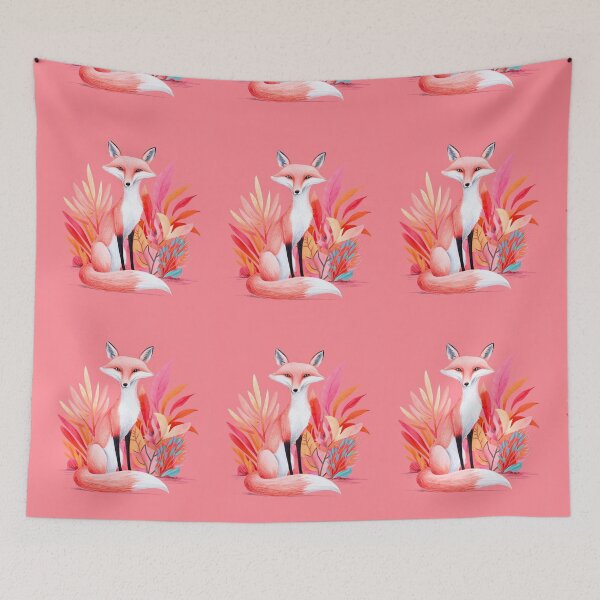 Artikelvorschau, Süßer Fuchs. Entzückender Fuchs, Aquarellfuchs, Fuchszeichnung, Blumenfuchs, Fuchsbild entworfen und verkauft von FoxVibes.