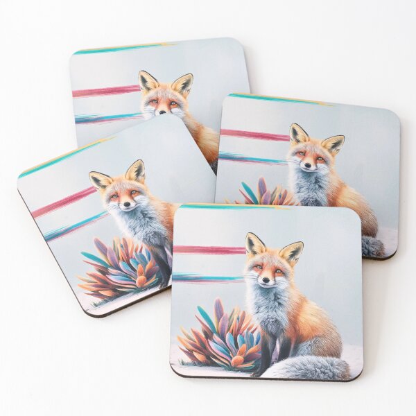 Artikelvorschau, Süßer Fuchs. Entzückender Fuchs, Aquarellfuchs, Fuchszeichnung, Blumenfuchs, Fuchsbild entworfen und verkauft von FoxVibes.