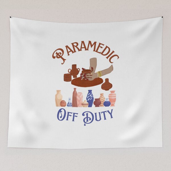 Item preview, Copy of Paramedic Off duty T-shirt, Mug, Hat, Tote Bag, Sticker, Pin, Phone case, Ipad case designed and sold by HannZech.