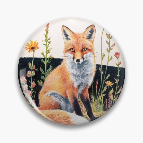 Artikelvorschau, Süßer Fuchs. Entzückender Fuchs, Aquarellfuchs, Fuchszeichnung, Blumenfuchs, Fuchsbild entworfen und verkauft von FoxVibes.