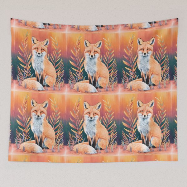 Artikelvorschau, Süßer Fuchs. Entzückender Fuchs, Aquarellfuchs, Fuchszeichnung, Blumenfuchs, Fuchsbild entworfen und verkauft von FoxVibes.