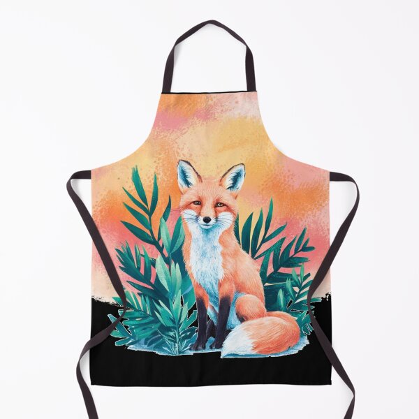 Item preview, Cute Fox. Adorable fox, watercolor fox, fox drawing, floral fox, fox image designed and sold by FoxVibes.