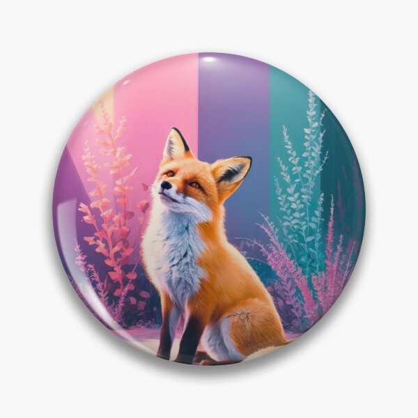 Item preview, Cute Fox. Adorable fox, watercolor fox, fox drawing, floral fox, fox image designed and sold by FoxVibes.