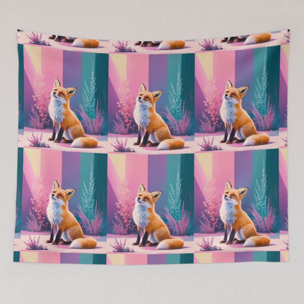 Artikelvorschau, Süßer Fuchs. Entzückender Fuchs, Aquarellfuchs, Fuchszeichnung, Blumenfuchs, Fuchsbild entworfen und verkauft von FoxVibes.