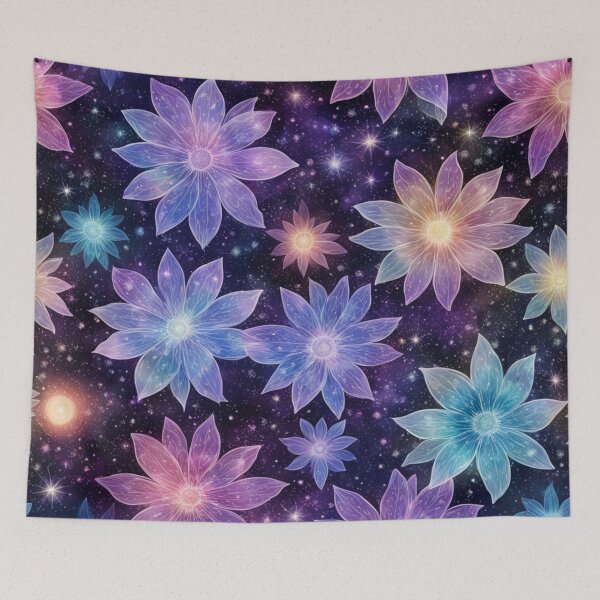 Item preview, Seamless Celestial Flowers - Outer Space designed and sold by JoeZigns81.