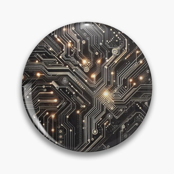 Item preview, Futuristic Circuitry: Electronic Chip Pattern on Black designed and sold by Rui Fernandes.