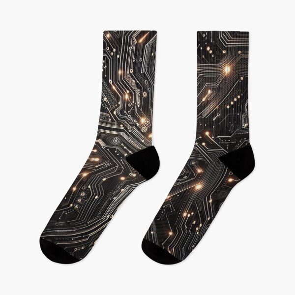Item preview, Futuristic Circuitry: Electronic Chip Pattern on Black designed and sold by Rui Fernandes.