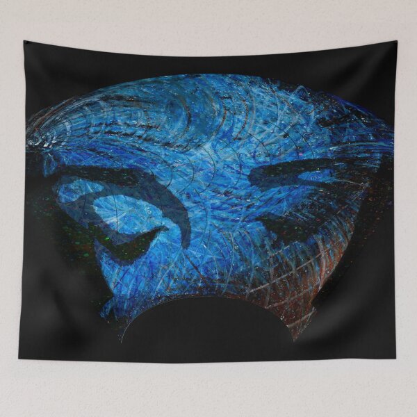 Item preview, Blue Mask designed and sold by MAMA LXXVIII: Art by Marsailhe Milward.