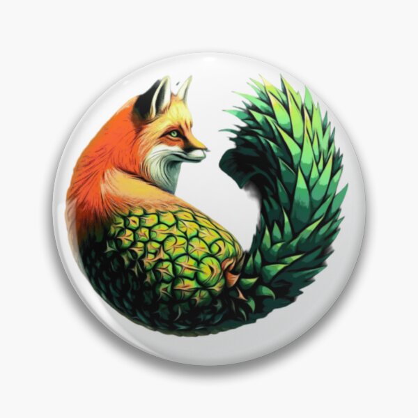 Artikelvorschau, Fuchs-Ananas-Mandala entworfen und verkauft von SaabFaarm.