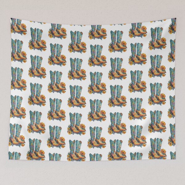 Item preview, Cowgirl Boots in the Meadow designed and sold by PaperieJennifer.