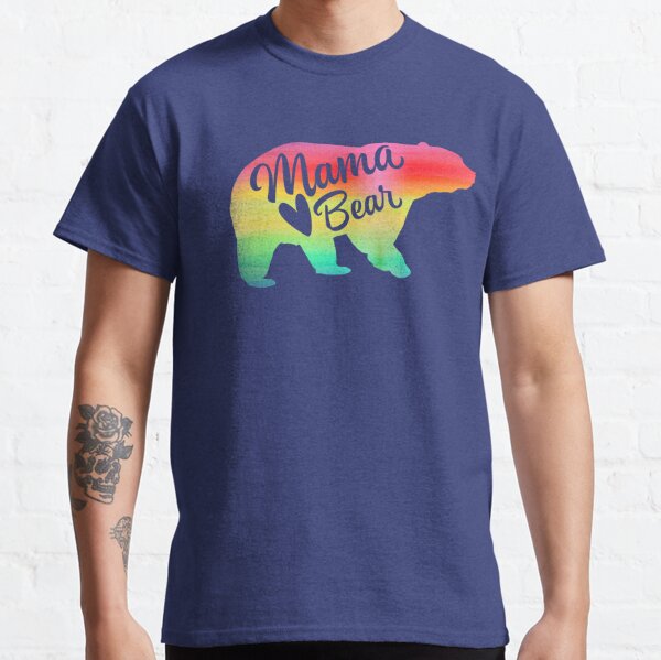 LGBT Shirt Mama Bear With Rainbow Cubs LGBT Gift - Personalized Gifts:  Family, Sports, Occasions, Trending