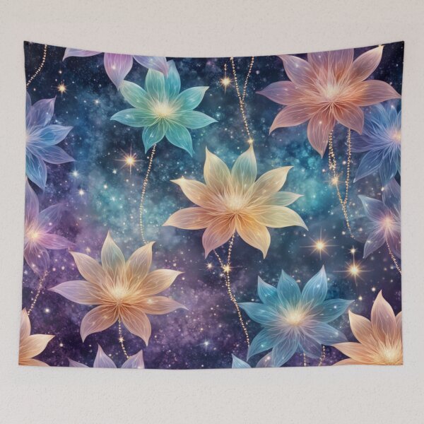Item preview, Seamless Celestial Flowers - Outer Space designed and sold by JoeZigns81.