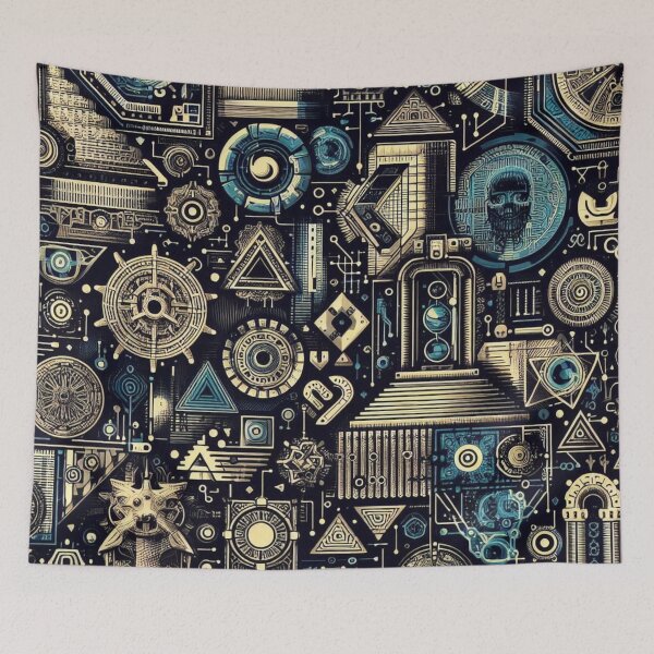 Item preview, Ancient Future: Archaeological Meets Futuristic Pattern designed and sold by Rui Fernandes.