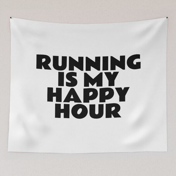 Item preview, Running Is My Happy Hour  designed and sold by Inspirationmotivation.