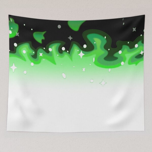 Item preview, Mystical Green Fire and Stars Pattern designed and sold by Carsondood.