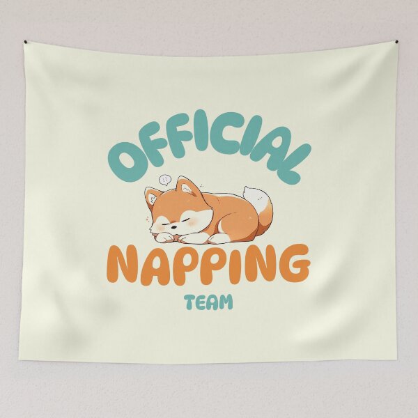 Item preview, Shiba Inu Dog Official Napping Team Sleeping designed and sold by Animalistawear.